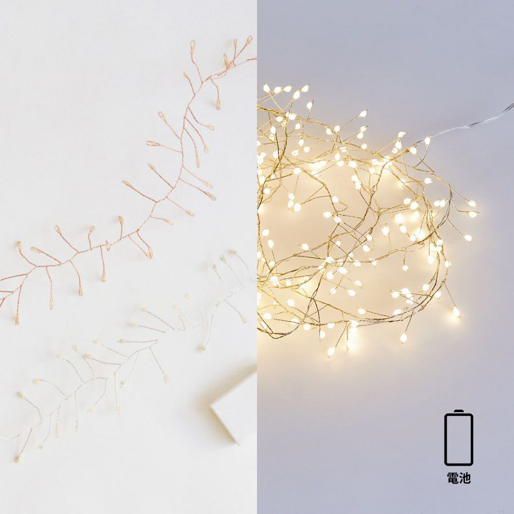 部屋を彩る 枝のLEDデコレーションライト グロート 1.5m 電池タイプ（2色）