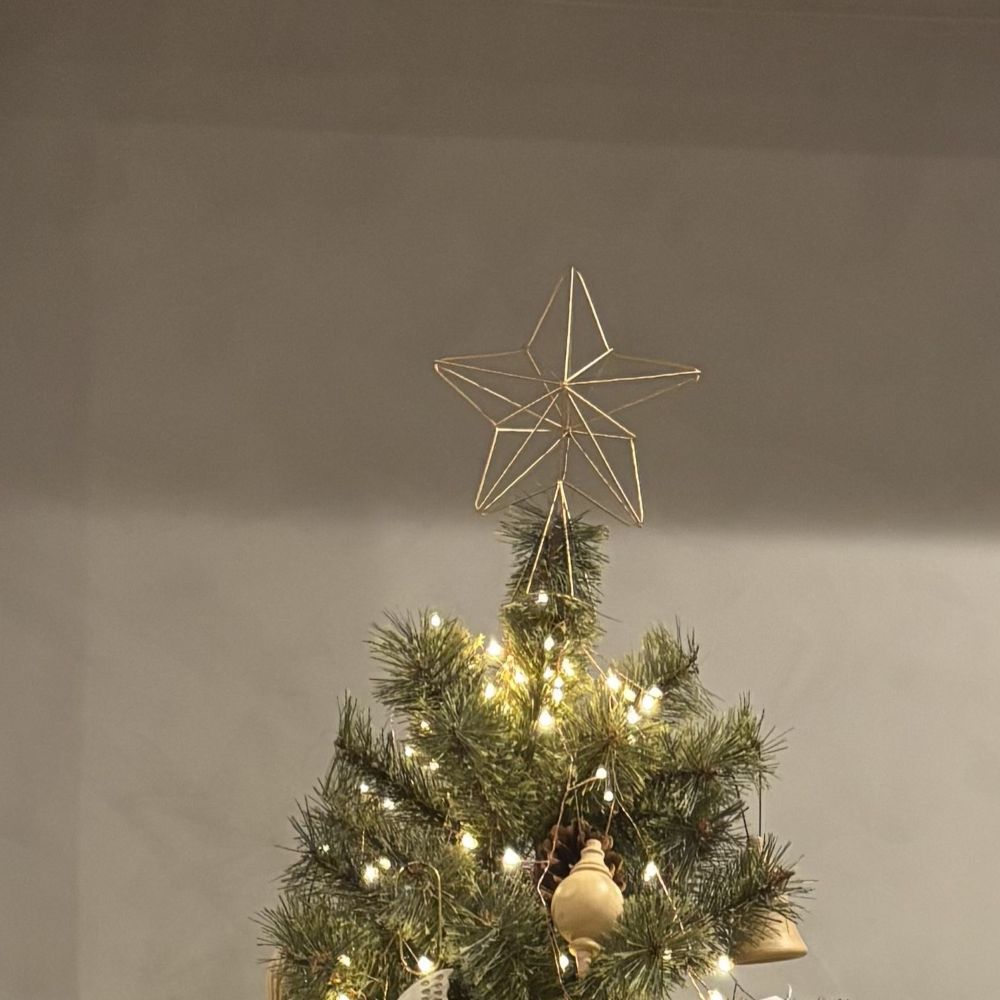 聖夜を彩る 星のワイヤーツリートッパー | shesay(志成販売
