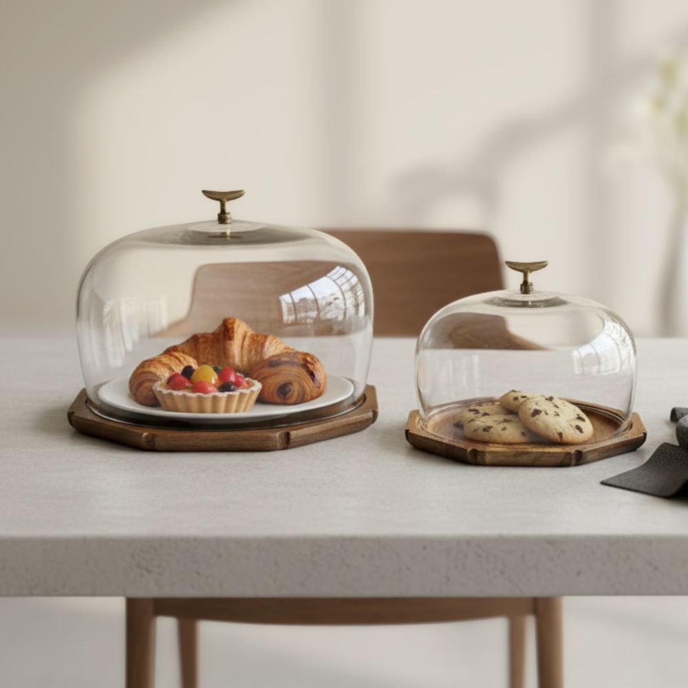 暮らしを素敵にしてくれる リューズガラスのガラスドーム（2サイズ）