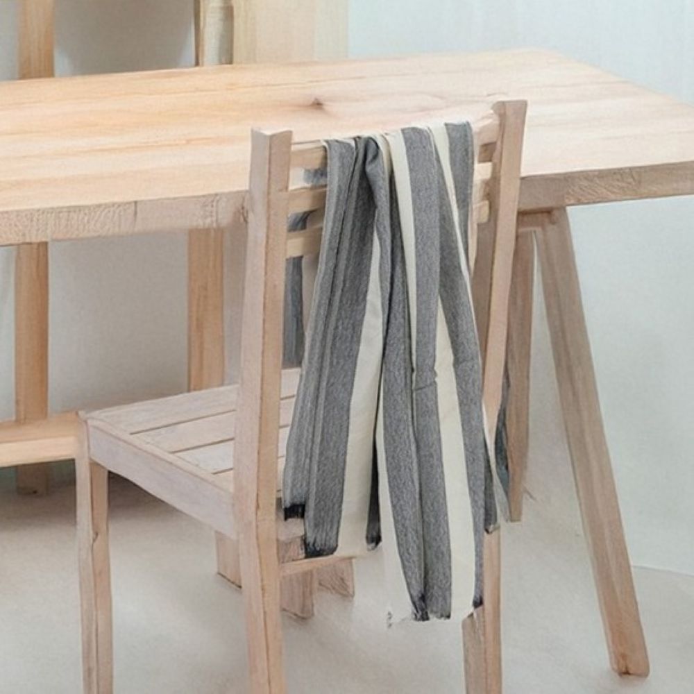 ＷＯＯＬストール　ブロード　ストライプ（2色）