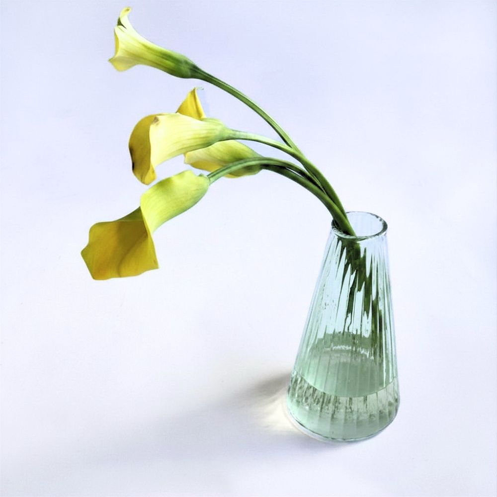 【先行予約】広がるフォルムが、しっかりと花を受けとめる フラワーベース アルプ（2サイズ）