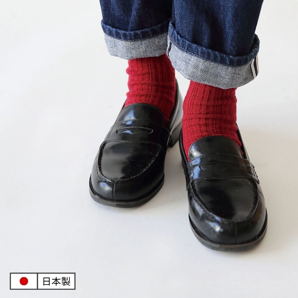 ＷＯＯＬ　ウィーブチェック　ソックス（3色）