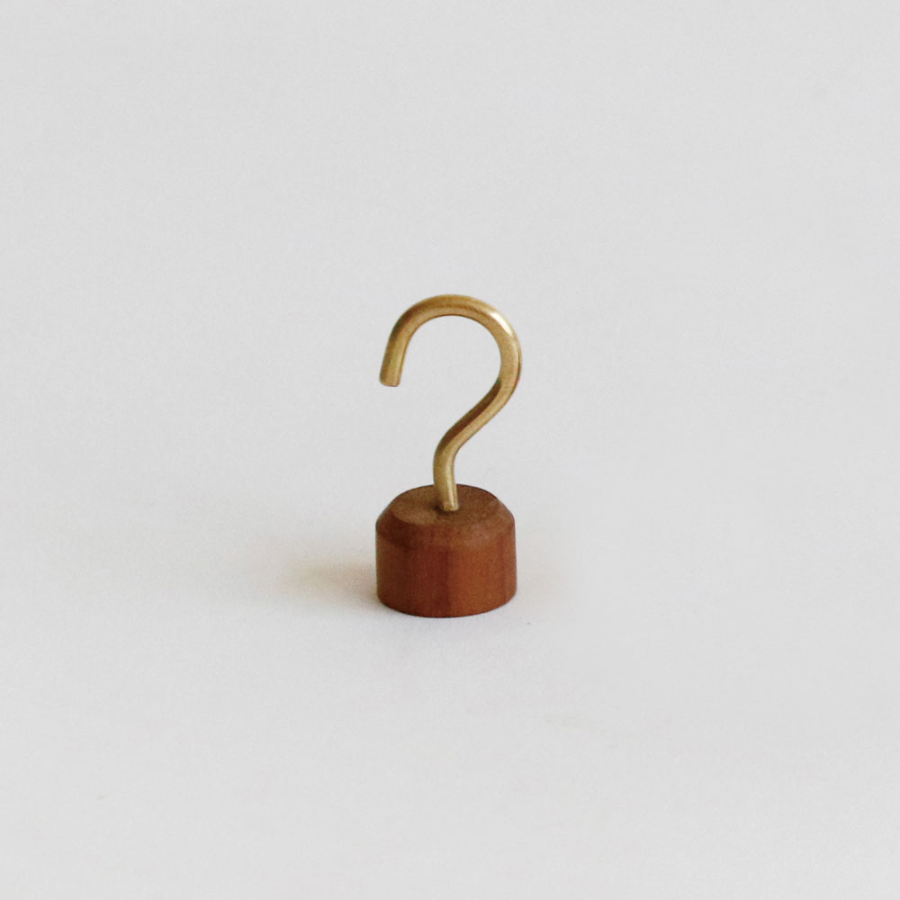 少量再入荷★ＷＯＯＤ マグネット フック