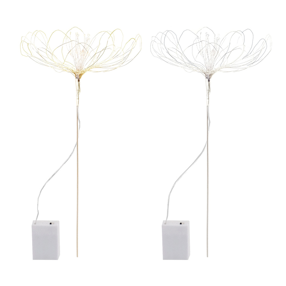 【先行予約】花瓶にいけて温かく灯せる ワイヤーフラワーのLEDライト