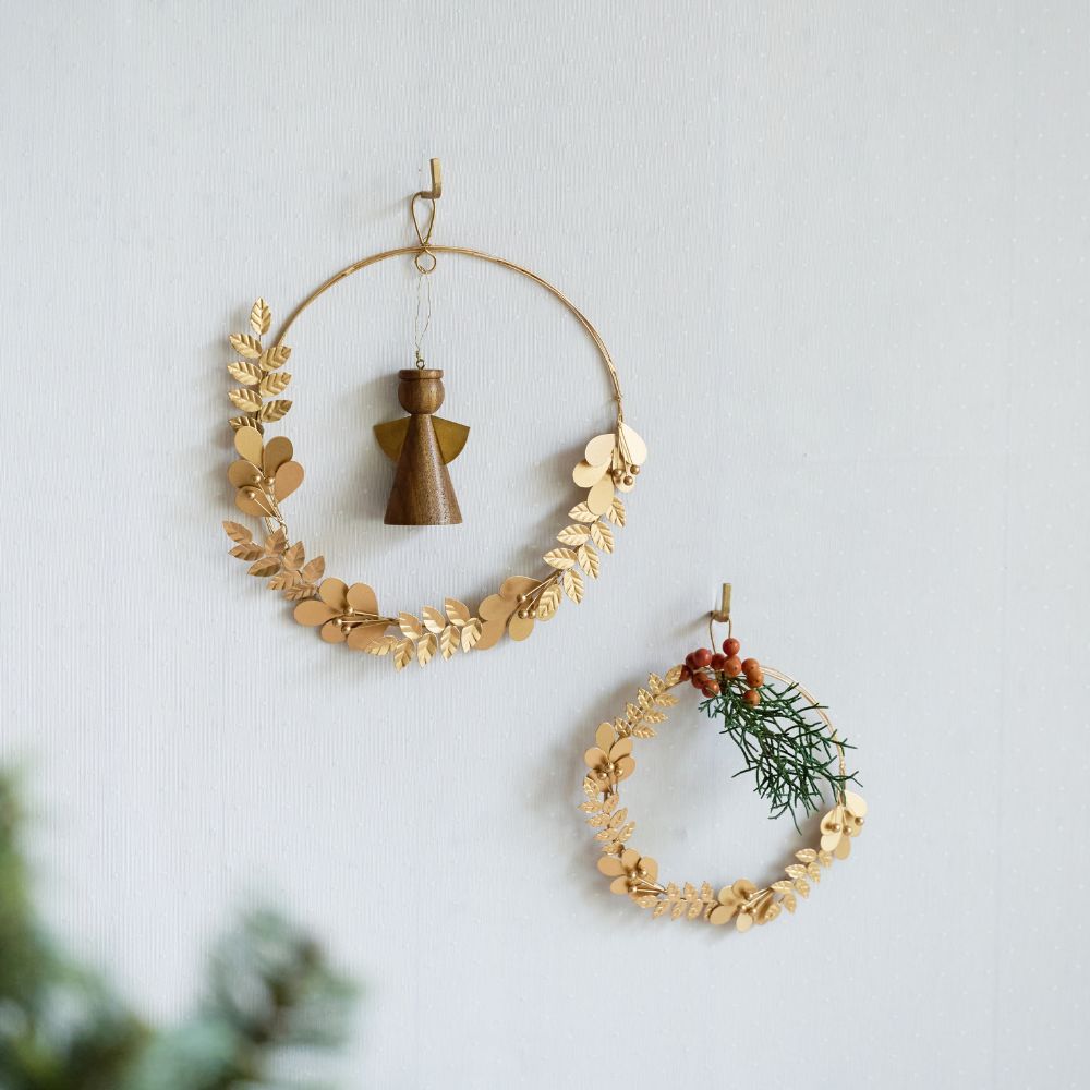 【先行予約】飾るだけで華やぎ、自分らしく仕上がるブリキのリース（2サイズ）