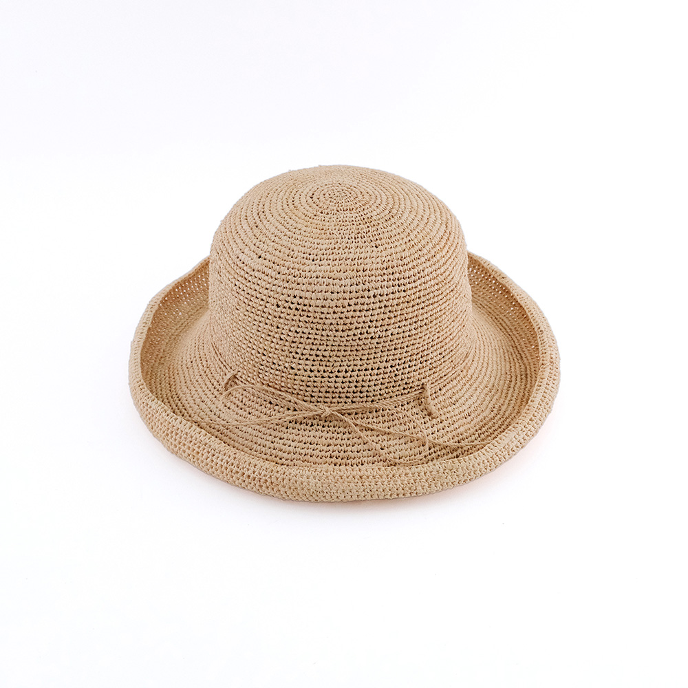 【先行予約】上質な雰囲気漂う ラフィアのブリムアップハット