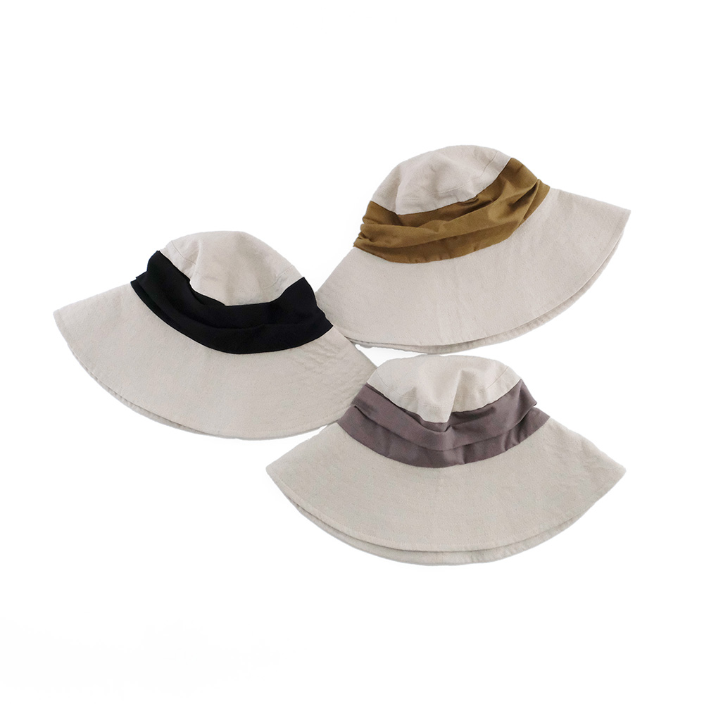 【先行予約】シーズンレスで使える たためるツイストクロスハット（3色）